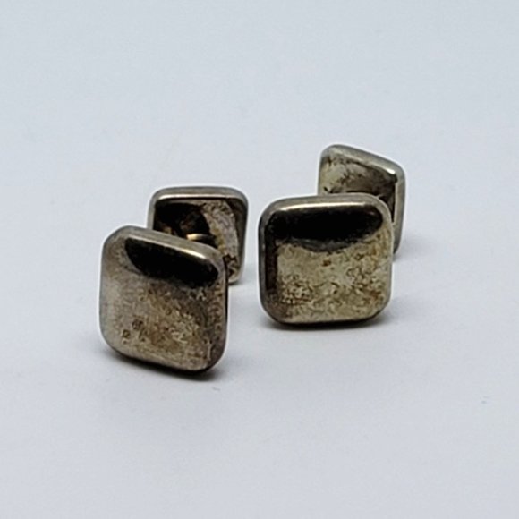 Sterling High Polish Square Aviator Cufflinks